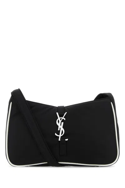 SAINT LAURENT BORSA A SPALLA LE 5 À 7 IN ECONYL® NERO UOMO