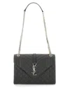 Saint Laurent Medium Envelope Chain Shoulder Bag In Black