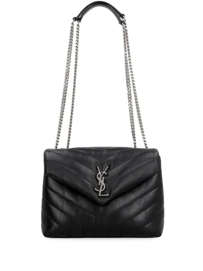 Saint Laurent Borsa Loulou Small In Black