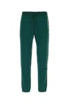 Saint Laurent Bottle Green Slim Fit Joggers In Green