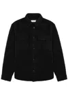 Saint Laurent Corduroy Overshirt In Black