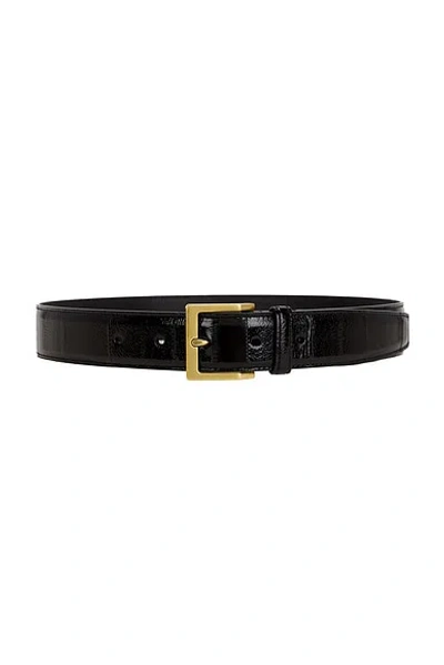 Saint Laurent Boucle Vadim Belt In Black