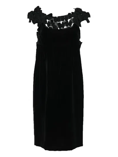 Pre-owned Saint Laurent Bow-applique Dress