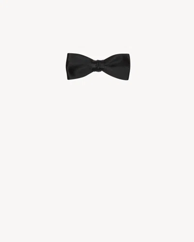 SAINT LAURENT SAINT LAURENT BOW TIE IN SILK SATIN