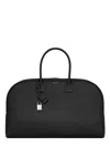 Saint Laurent Travel Bag With Padlock And Top Handles In Black