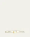 Saint Laurent Box Laque Ysl Leather Belt