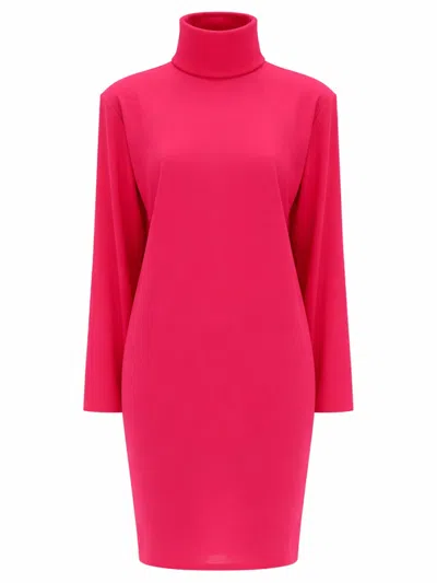 Saint Laurent Boxy Dress In Red