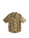 Saint Laurent Multicolor Viscose Pattern Shirt In Brown