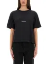 Saint Laurent Boyfriend Fit T-shirt In Black