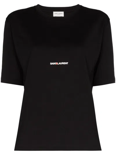 Saint Laurent Boyfriend Fit Tshirt In Black