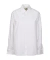 Saint Laurent Boyfriend Long-sleeved Shirt In White