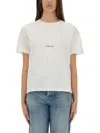 Saint Laurent Classic Logo T-shirt In White