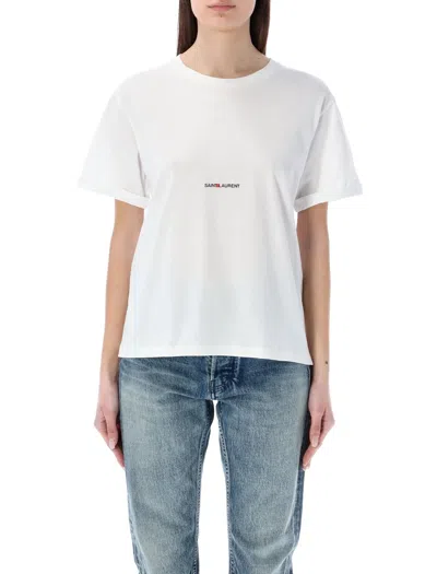 Saint Laurent Boyfriend Tshirt In White