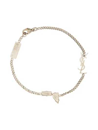 SAINT LAURENT BRACCIALE CON CHARM "CASSANDRE"