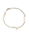 Saint Laurent Bracciale Con Charm "cassandre" In Metallic