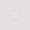 Saint Laurent Cassandre Chain Bracelet In Gold