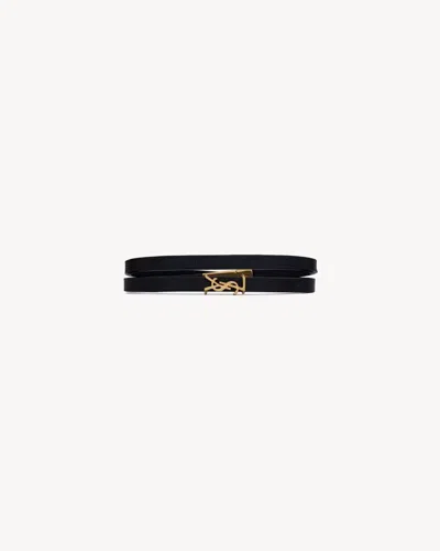 Saint Laurent Bracelet In Black