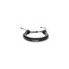 Saint Laurent Cassandre Multi-strand Leather Bracelet Accessories In Black