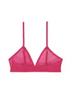 Saint Laurent Monogram Bra In Tulle Jersey