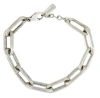 Saint Laurent Thick Chain Bracelet In Metallic