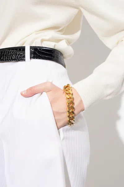 Saint Laurent Brass Bracelet In Gold