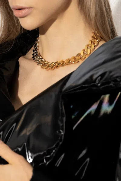 Saint Laurent Brass Necklace In Gold