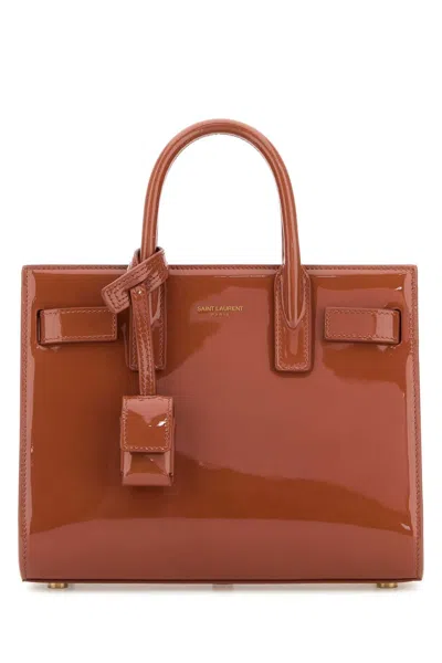 Saint Laurent Women's Brick Leather Nano Sac De Jour Handbag