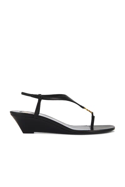 SAINT LAURENT BRIDGET WEDGE SANDAL