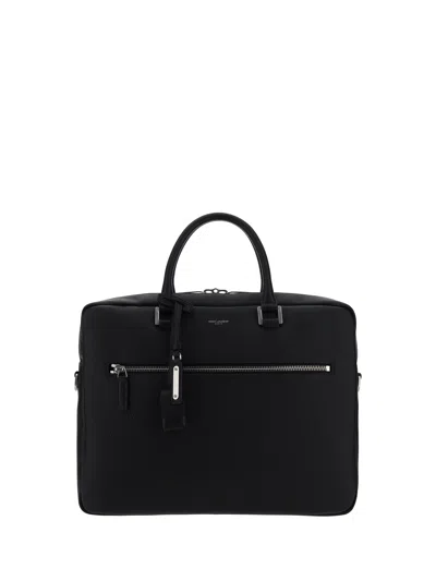 Saint Laurent Briefcase Handbag In Nera/multi