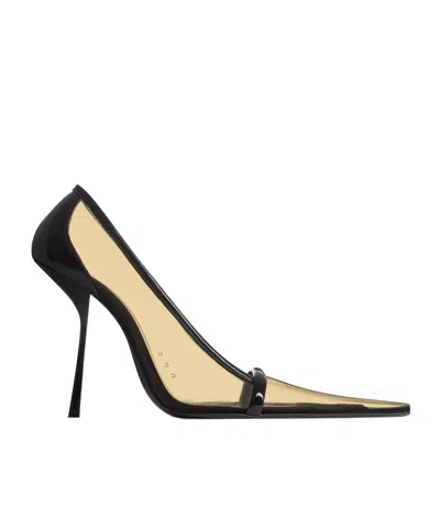 Saint Laurent Brigitte Pumps In Tpu And Patent Leather In Black