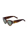 Saint Laurent Acetate Sl M94 Sunglasses In Brown