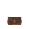 Saint Laurent Brown Calf Leather Bos Taurus Shoulder Bag