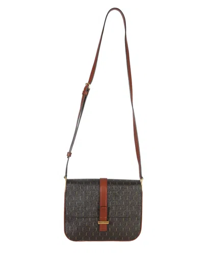Pre-owned Saint Laurent Brown Canvas Le Monogramme Small Sac Besace Shoulder Bag  (authentic Pre-loved)