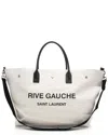 Saint Laurent Brown Canvas Rive Gauche Maxi Tote (authentic Pre-loved)