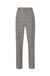 Saint Laurent Brown Clothing Trousers In Gray