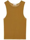 Saint Laurent Viscose Brown Tops In Black