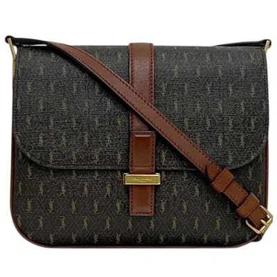 Pre-owned Saint Laurent Brown Dark Brown Pvc Leather Shoulder Bag () In Brown, Dark Brown