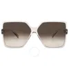 Saint Laurent Brown Gradient Square Ladies Sunglasses Sl 232 Betty-005 63 In Brown