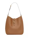 Saint Laurent Brown Le 5 7 Large Shoulder Bag In Brown