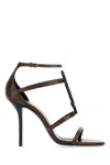 Saint Laurent Cassandra Ysl Medallion Stiletto Sandals