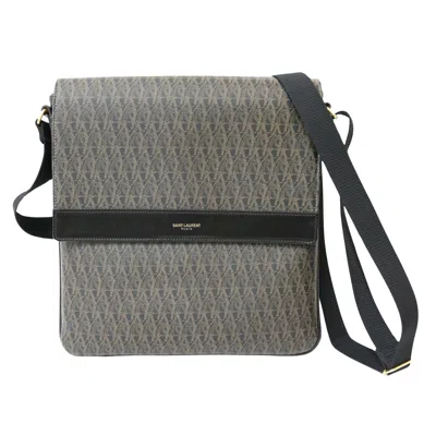 Saint Laurent Brown Leather Shoulder Bag () In Gray