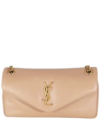 Saint Laurent Brown Leather Small Calypso (authentic Pre-loved)