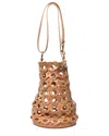 Saint Laurent Brown Leather Studded Seau Coeur Bucket Bag (authentic Pre-loved)