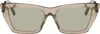 Saint Laurent Brown Sl 276 Mica Sunglasses In 043 Brown