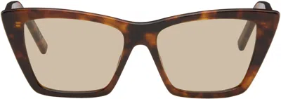 Saint Laurent Brown Sl 276 Mica Sunglasses