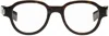 Saint Laurent Brown Sl 546 Glasses In Havana-havana-transp