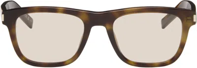 Saint Laurent Brown Sl 819 800 Sunglasses In Green