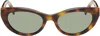 Saint Laurent Brown Sl M115 Sunglasses In 003 Havana