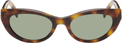 Saint Laurent Brown Sl M115 Sunglasses In 003 Havana