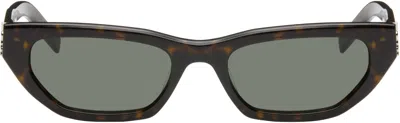Saint Laurent Brown Sl M162 Sunglasses In 002 Havana